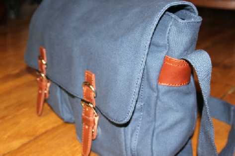 sac toile bleu