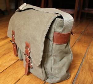 sac homme toile