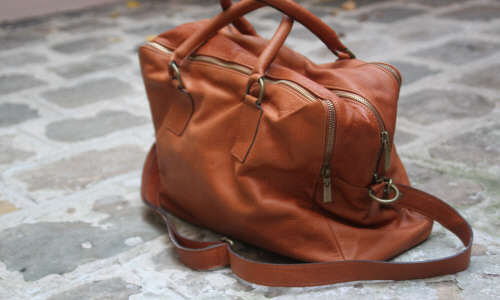 Sac de voyage homme cuir cognac