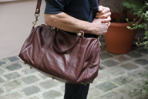 sac cuir homme en bandoulire