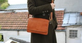 sac femme cognac