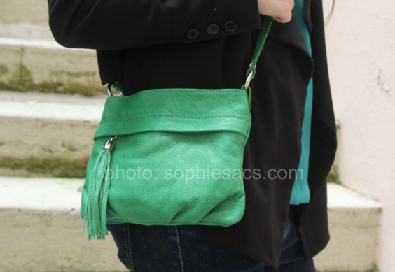 sac femme vert prairie