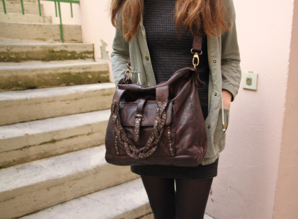 Sac en cuir vieilli deals