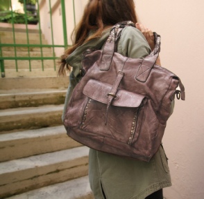 sac cuir vintage