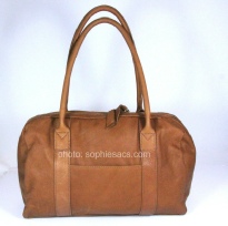 sac en cuir cognac