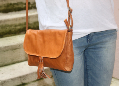 sac femme cognac