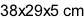38x29x5 cm