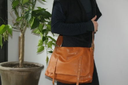 sac besace femme en cuir